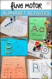 Free Fine Motor Alphabet Activities Alphabet Preschool Kindergarten Learning Alphabet Activities
