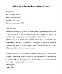 Cover letter example for a database administrator position, skills and abilities to highlight for a potential employer, and tips for writing the letter. Free 9 Administrative Assistant Cover Letters In Ms Word Pdf