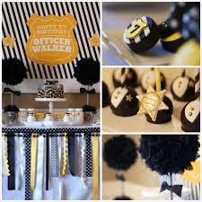 They are sure to help keep your guests on track for a good. Kara S Party Ideas Preppy Police Man Themed Birthday Party Planning Ideas Decor Cake
