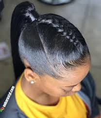 This low ponytail is one of the most sported pairing uneven bangs with a sharp layered ponytail is a great way to jazz up a simple hairstyle. 39 Best Black Ponytail Hairstyles 2021 For Black Ladies