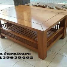 Misalnya dengan menambahkan meja kaca, kayu, dan. Jual Meja Tamu Cafe Kayu Jati Model Minimalis Kab Jepara Udin Furniture Jepara Tokopedia