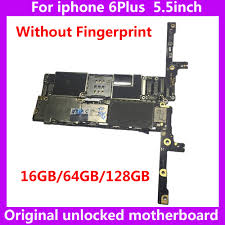 Iphone 6 plus back and dead board parts. For Iphone 6plus Original Motherboard No Fingerprint 16gb 64gb 128gb Factory Unlock Mainboard For Iphone 6 Plus Ios Logic Board