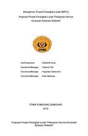 Pdf Proposal Proyek Perangkat Lunak Pelayanan Service Komputer Berbasis Website