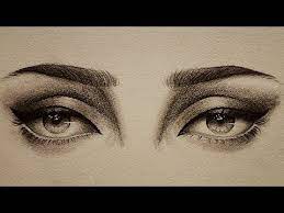youtube eye sketch eyes looking down eye drawing