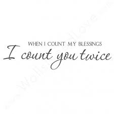 When I Count My Blessings I Count You Twice Vertaling Wall Quotes Adhesive Vinyl Wall Decals Friendship Quotes Funny Friendship Day Quotes Romantic Wall Quotes