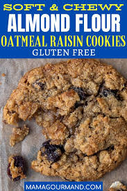 Soft And Chewy Almond Flour Oatmeal Cookies Recipe Oatmeal Raisin Cookies Healthy Raisin Cookies Almond Flour Recipes