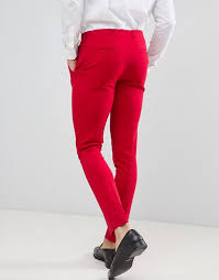 Discover the latest asos design pants for men at modesens. Asos Design Super Skinny Suit Pants In Red Asos