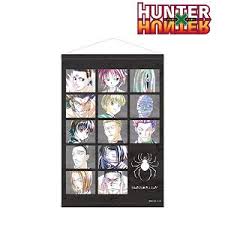 En la película a kurapika le roban los ojos especiales de su clan, pero gracias a gon, killua y leorio, consigue salvar la vida. Hunter X Hunter The Phantom Troupe Ani Art Vol 2 B2 Tapestry Anime Toy Hobbysearch Anime Goods Store