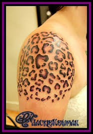 The thigh is a good tattoo placement area especially for ladies. Www Jackienewman Com Leopard Print Tattoos Girly Sleeve Tattoo Leopard Tattoos