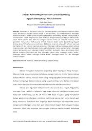 Ukara camboran sejajar/saderajat (kalimat majemuk setara). Http Ejournal Umpwr Ac Id Index Php Aditya Article Download 1583 1502