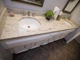 Inspire your bathroom remodeling project by viewing the best granite bathroom ideas. Small Bathroom Vanity With Undermount Sink And Granite Countertops With Regard To 14 G Granite Bathroom Countertops Granite Bathroom Bathroom With White Vanity
