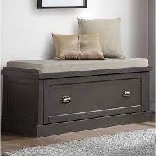 Balduino Wood Storage Bench Storage Bench Seating Entry Storage Bench Hallway Storage Bench