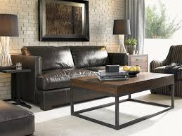 11 South Quick Ship Loose Back Leather Fillmore Stationary Sofa By Lexington Home Brands Modern Rustic Living Room Rustic Living Room Design Rustic Living Room