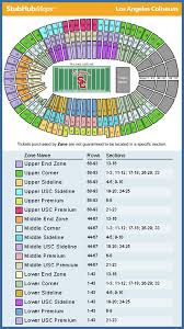 Usc Football Seating Chart La Memorial Coliseum Seating Los