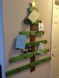 Diy christmas card holder wall hanging. Wooden Christmas Tree Card Holder By Mysquarewoodworking On Etsy Christmas Tree Card Holder Christmas Card Holders Pallet Christmas