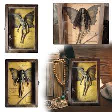 Cursed Items Dead Fairy Shadow Box Display Creepy Mummified Fairy Corpse  Decor | eBay