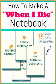 How To Organize Important Documents In An Emergency Binder Or Household Notebook Decluttering Your Life In 2020 Emergency Binder Estate Planning Checklist Funeral Planning Checklist