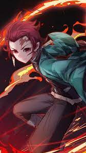 Tanjiro kamado (竈門炭治郎 kamado tanjirō) is the main protagonist of demon slayer: Tanjiro Kamado Flame Kimetsu No Yaiba 4k Hd Mobile Smartphone And Pc Desktop Laptop Wallpaper 3840x2160 1920x1080 2 Wallpaper Anime Animasi Gadis Animasi