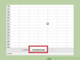 How To Do A Break Even Chart In Excel With Pictures Wikihow