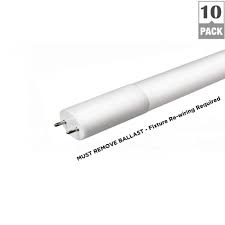 If you talk about a a long tubular led bulb that replaces 40/32/ watts, you need to reconnect the connectors according the built of the bulb. Halco Lighting Technologies 4 Ft 14 Watt T8 Non Dimmable Led Linear Light Bulb Type B Bypass Double Ended Daylight 5000k 10 Pack T8fr14 850 Byp3 De Led10pk 89003 The Home Depot