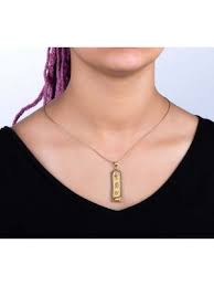 Kay outlet®, has beautiful gold necklaces with designs fit for everyone! Egyptian Cartouche Necklace Gold Cartouche Necklace