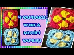 Kare Motif Yapilisi Tig Isi 4 Yaprakli Yonca Motifi Orgu Motifleri Orgu Orgu Modelleri