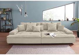 Nova Via Big Sofa Wahlweise Mit Kaltschaum 140kg Belastung Sitz Und Aquaclean Stoff Fur Leichte Reinigung Mit Wasser Online Kaufen Otto Big Sofas Sofa Sofa Online