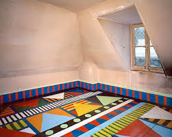 Use concrete floor paint, prepare your surface & add a. More Fab And Daring Painted Floors To D I Y Improvised Life