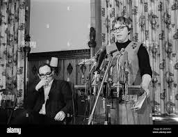 Assistant Professor Marlene Dixon tells a press conference that she will  decline the University of Chicago's offer of a one-year extension of her  employment, Feb. 12, 1969. The university's original refusal to