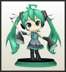 Vocaloid Hatsune Miku Hmo Miku Free Papercraft Download