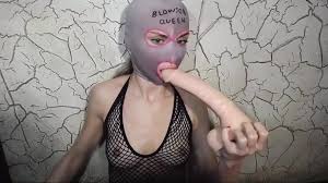 Self throat fucking with 40cm dildos! Full swallowing without gagging!