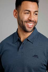 Jasper Long Sleeve Polo Shirt Navy