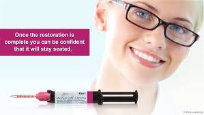 A dental cement that sets like rock and is easy to clean up? (EN)