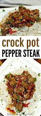 Crockpot Pepper Steak Recipe Easy Pepper Steak Recipe Recipe Easy Steak Recipes Pepper Steak Recipe Easy Pepper Steak Recipe