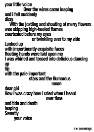 Your Little Voice By E E Cummings One Of My Favorite Poems Cool Words Words Worth Ee Cummings