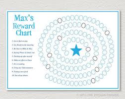 Editable Reward Chart Sticker Chart Behaviour Chart