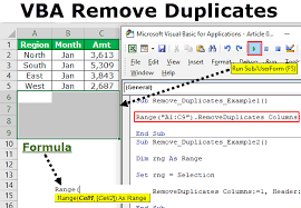 Vba Remove Duplicates How To Remove Duplicate Values In Excel Vba