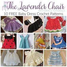 This crochet newborn baby dress can be made in just one hour! Free Baby Dress Crochet Patterns The Lavender Chair