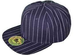 Bk Flat Bill Blank Plain Pinstripe Snapback Hats Navy White Stripe 21095 Snapback Hats Hats Navy White Stripe