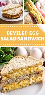 Deviled Egg Salad Sandwich In 2020 Deviled Egg Salad Egg Salad Sandwiches Classic Egg Salad Recipe