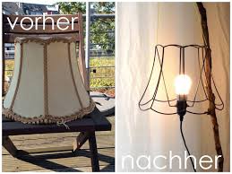 Alter Lampenschirm Wird Neue Stehlampe Upcycling Diy