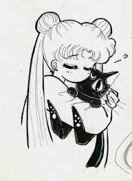 Dibujito De Serena Y Luna Sailor Moon Tattoo Sailor Moon Manga Sailor Moon
