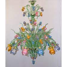 Murano glass made before 1980 is unlikely to have a certificate, so this is only a surefire identification method for new glass. Iris Verde Murano Glas Kronleuchter Murano Glass Chandeliers