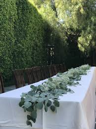 Wedding Table Garland In 2020 Wedding Table Garland Eucalyptus Wedding Decor Long Table Wedding