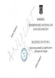 Cât ține de numărul de buletine tipărite pentru republica moldova, daniel ioniță a declarat că pentru țara noastă vor fi tipărite suficiente buletine de vot, astfel încât să fie evitate orice tip de incidente. Foto Cum Vor ArÄƒta Buletinele De Vot Pentru Referendumul Din 26 Mai Din Romania Cotidianul