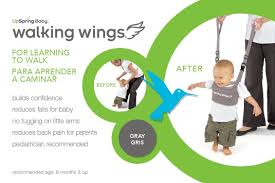 Amazon Com Upspring Baby Walking Wings Learning To Walk Assistant Blue Baby Walkers Baby Baby Walking Baby Balance Baby Notes