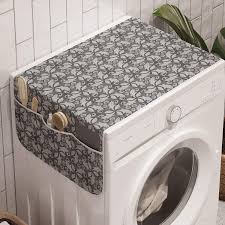 The overall function of a washing machine is generally the same no matter what you put in it. Vintage Petals Pattern With Curved Style Elements Composition Lunarable Neutral Colors Washing Machine Organizer Eggshell Grey Anti Slip Fabric Top Cover For Washer Dryer 47 X 18 5 Cooktops Appliances Rayvoltbike Com