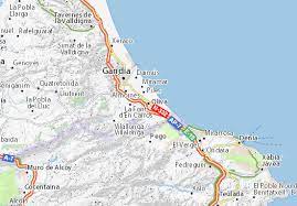 Map of costa de valencia (region in spain) | welt atlas.de oliva. Michelin Oliva Map Viamichelin