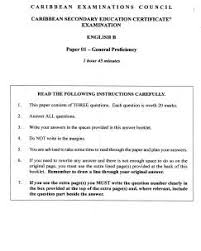 The answers are written in the space provided in the booklet. Csec Past Papers Download