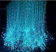 Amazon Com Huaxi Sparkle Flash Point Fiber Optic Cable 100 Strands 0 03in 0 75mm 9 8ft 3m For Led Fiber Waterfall Lights Sensory Lights Fiber Optic Lighting